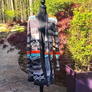 Womens Billabong southwestern duster/long cardigan